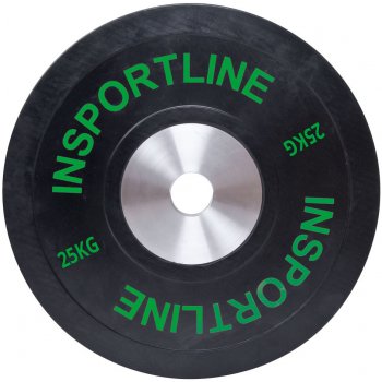 inSPORTline Bumper Plate Gumový kotouč 25 kg 55 mm