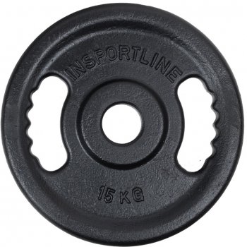 inSPORTline Castblack OL Litinový olympijský kotouč 15 kg 50 mm