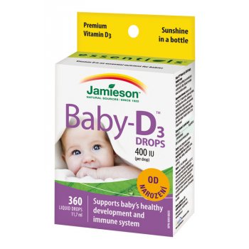 Jamieson Baby-D Vitamín D3 400 IU kapky 11,7 ml