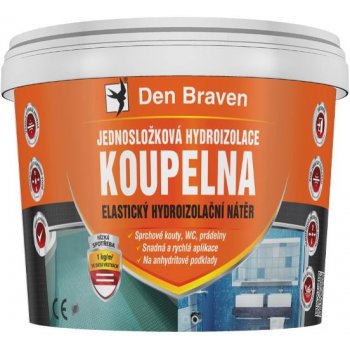 Jednosložková hydroizolace KOUPELNA 5 kg kbelík medově hnědá