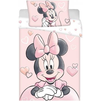 Jerry Fabrics Disney povlečení Minnie Powder pink baby 100 x 135 , 40 x 60 cm