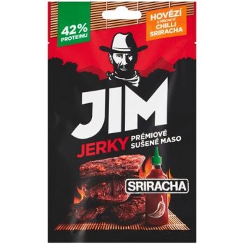 Jim Jerky Prémiové sušené maso hovězí s příchutí chilli Sriracha 23 g