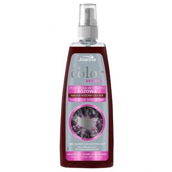 Joanna Ultra Color Pink Hair Rinse Spray tónovací přeliv ve spreji růžový 150 ml