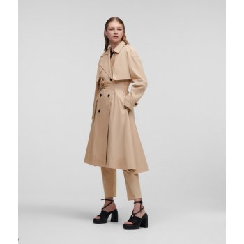 Karl Lagerfeld Transformer Trench Coat hnědá