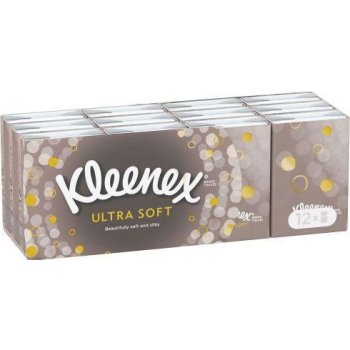 Kleenex ultra soft papírové kapesníčky mini 4-vrstvé 12 ks