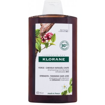 Klorane Shampoo chinin a BIO protěží alpská 400 ml