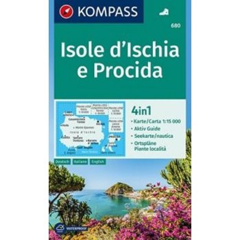 Kompass 680 Isole d'Ischia, Procida 1:15 000 turistická mapa