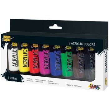 Kreul akrylové barvy Solo Goya set 8 x 20 ml