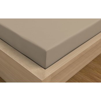 Kvalitex satén prostěradlo Luxury Collection béžové 100x200