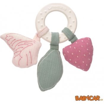 Lässig Babies Teether Ring Natural Rubber butterfly