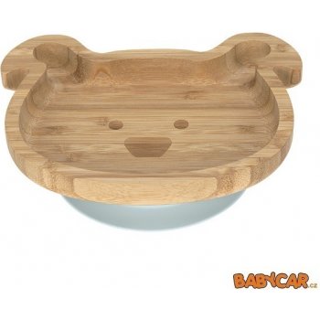 Lässig Platter Bamboo/Wood Little Chums Dog