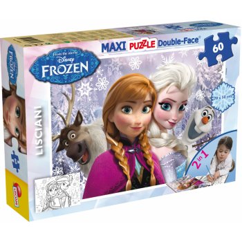 Liscianigiochi oboustranné 46881 Frozen Ledové království 60 dílků