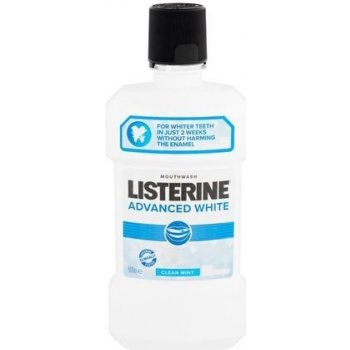 Listerine Advanced White ústní voda s bělicím účinkem příchuť Clean Mint (Multi-Action Mouthwash) 1000 ml