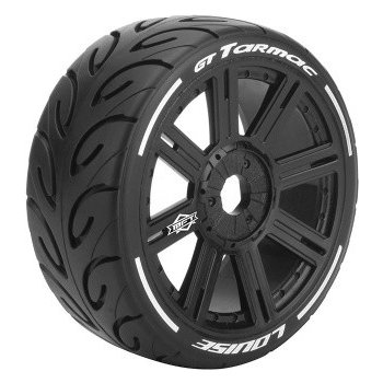 Louise RC GT-TARMAC SOFT 1/8 17mm hex Spoke Black Rims 2 ks