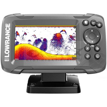 Lowrance Sonar Hook2 4X GPS se Sondou Bullet Skimmer