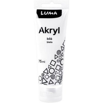 Luma Barvy akrylové 75ml bílá