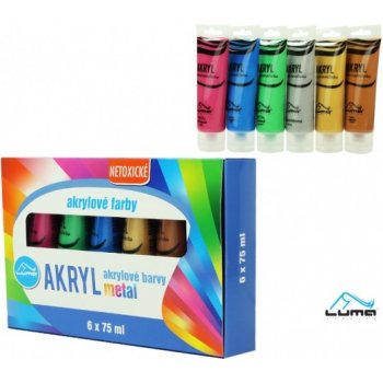 Luma Barvy akrylové sada 6 barev 75ml