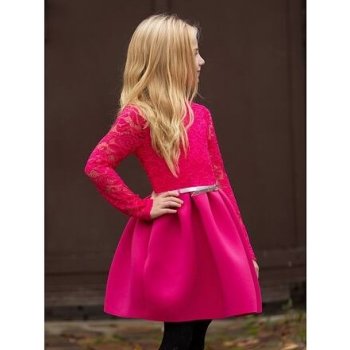 Luxury dress magenta