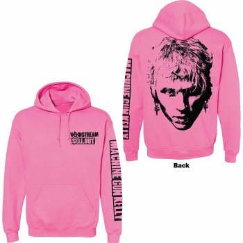 Machine Gun Kelly Unisex Pullover Hoodie: Pink Face back Sleeve Print