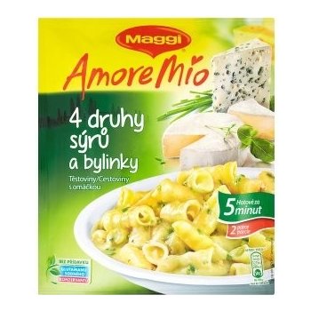 Maggi Amore mio 4 druhy sýra a bylinky těstoviny s omáčkou 146 g