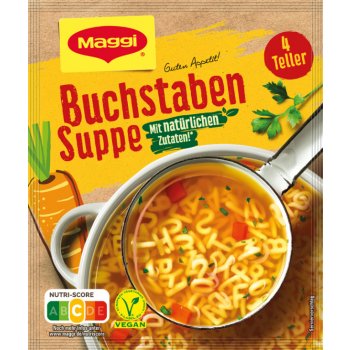 Maggi Buchstaben Suppe zeleninová polévka s těstovinou 1000ml