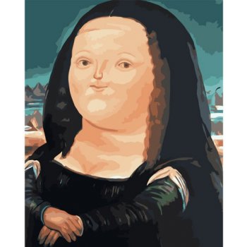 Malování podle čísel Fat Mona Lisa