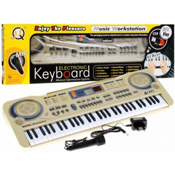 Mamido dětský keyboard s mikrofonem nahráváním USB MP3