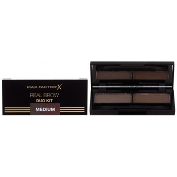 Max Factor Real Brow Duo Set a paletka na obočí 002 Medium 3,3 g