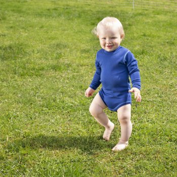 Merino body s kontrastním stehem modré SAFA