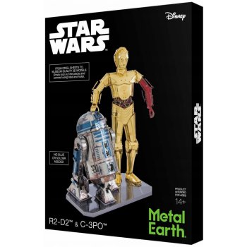 Metal Earth 3D puzzle Star Wars: R2D2 a C-3PO (deluxe set) 83 ks