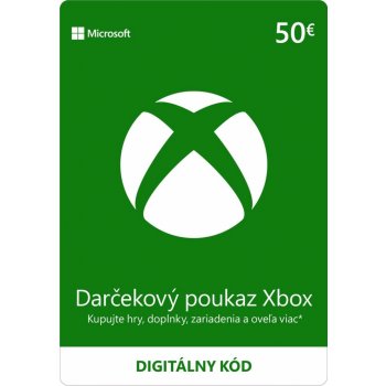 Microsoft Xbox - Dárková karta 50 €