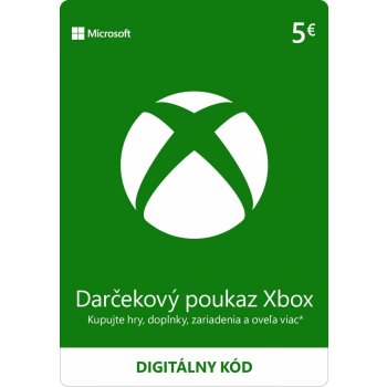 Microsoft Xbox Live dárková karta 5 €