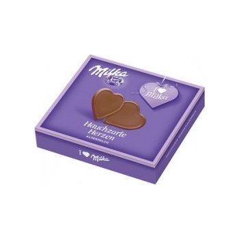 Milka srdíčka z alpského mléka 130 g