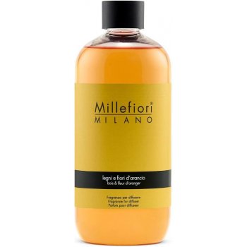 Millefiori Milano náplň do aroma difuzéru Dřevo a pomerančové květy 500 ml