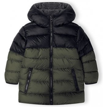 Minoti bunda chlapecká Puffa s chlupatou podšívkou 15coat 25 khaki