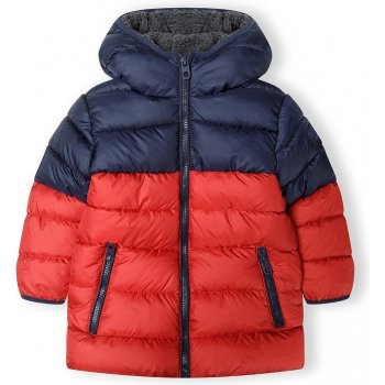 Minoti bunda chlapecká Puffa s chlupatou podšívkou 15coat 27 červená