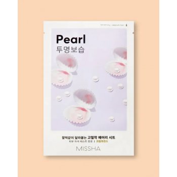 Missha Airy Fit Sheet Mask Pearl plátýnková maska s výtažkem z perel 19 g