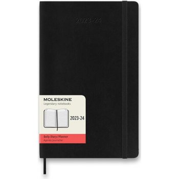 Moleskine A5 denní 2023-24 černý