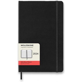 Moleskine A5 denní 2024 černý