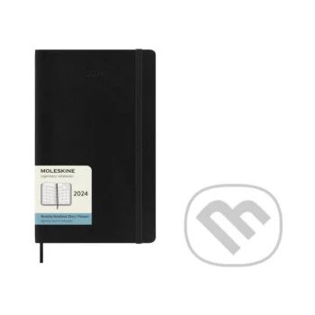 Moleskine A5 měsíční 2024 černý