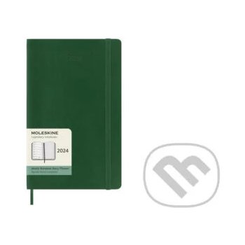 Moleskine A5 týdenní 2024 zelený