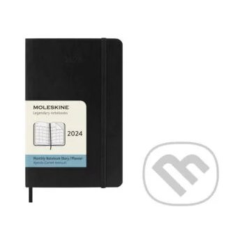 Moleskine A6 měsíční 2024 černý