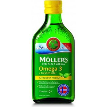 Möller's Omega 3 olej citronová příchuť 250 ml