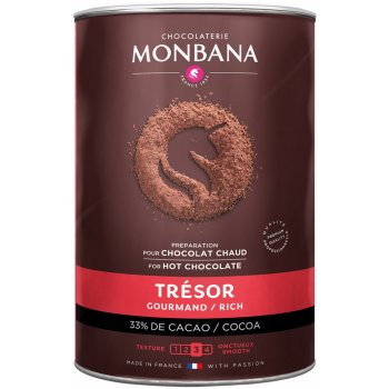 Monbana Tresor mléčná čokoláda v plechovce 1 kg