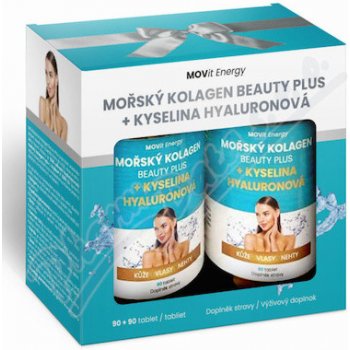 MOVIT ENERGY Beauty dárkový balíček Mořský kolagen Beauty plus 90 + 90 tablet