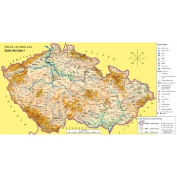 Náhradní mapa k učebnici Vlastivěda 5 - ČR jako součást Evropy