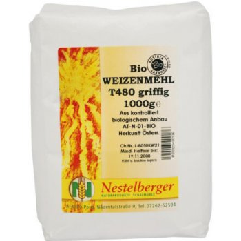 Nestelberger Bio pšeničná mouka T480 hrubá 1000 g