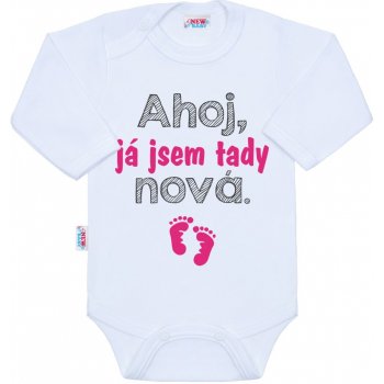 NEW BABY Body s potiskem AHOJ JÁ JSEM TADY NOVÁ