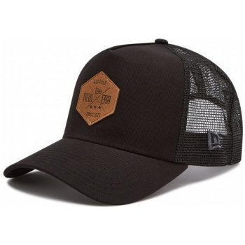 New Era 9FORTY A-Frame Trucker Heritage Patch Snapback Black