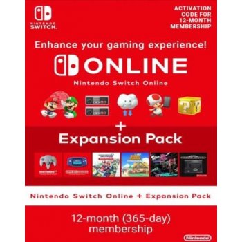 Nintendo Switch Online Individual + Expansion Pack členství 365 dní